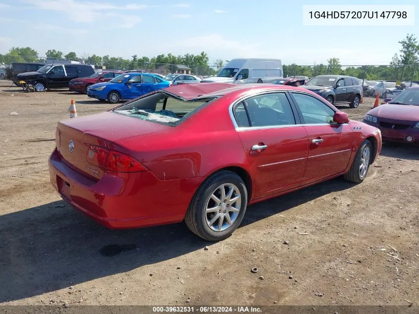 1G4HD57207U147798 2007 Buick Lucerne Cxl