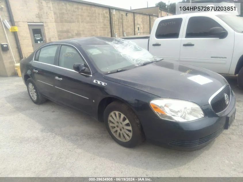 2007 Buick Lucerne Cx VIN: 1G4HP57287U203851 Lot: 39634905