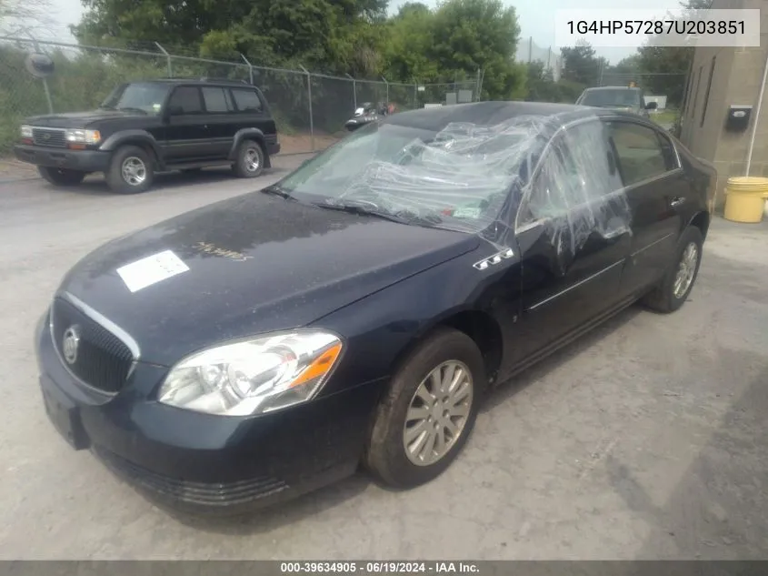 2007 Buick Lucerne Cx VIN: 1G4HP57287U203851 Lot: 39634905