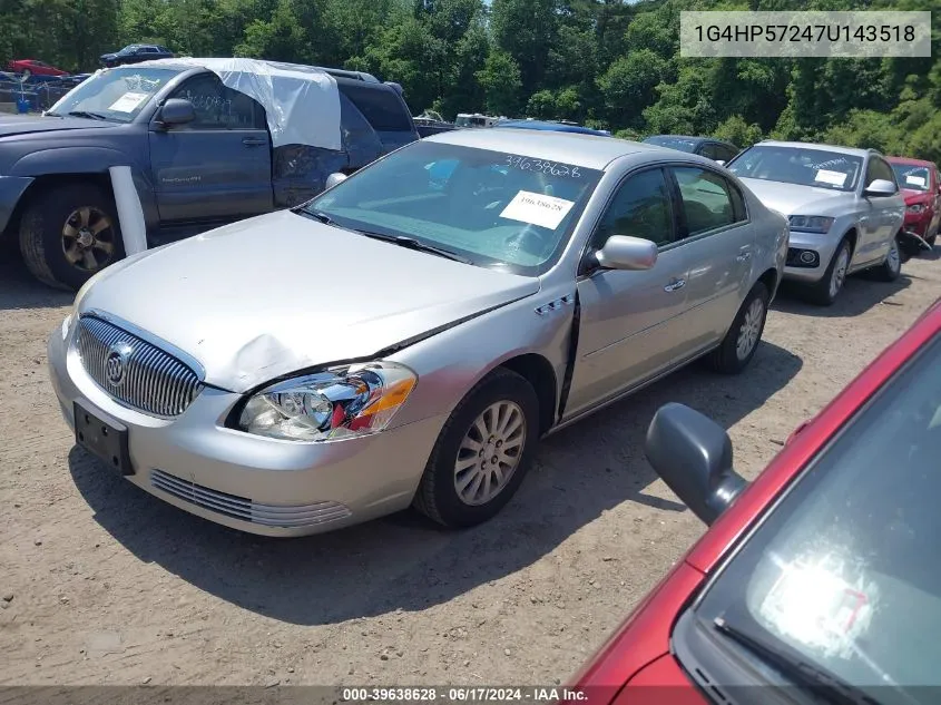 2007 Buick Lucerne Cx VIN: 1G4HP57247U143518 Lot: 39638628