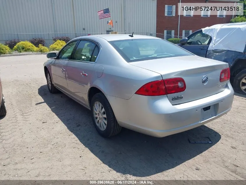 1G4HP57247U143518 2007 Buick Lucerne Cx