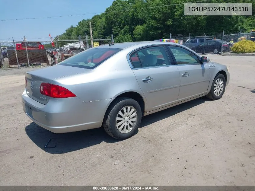 1G4HP57247U143518 2007 Buick Lucerne Cx