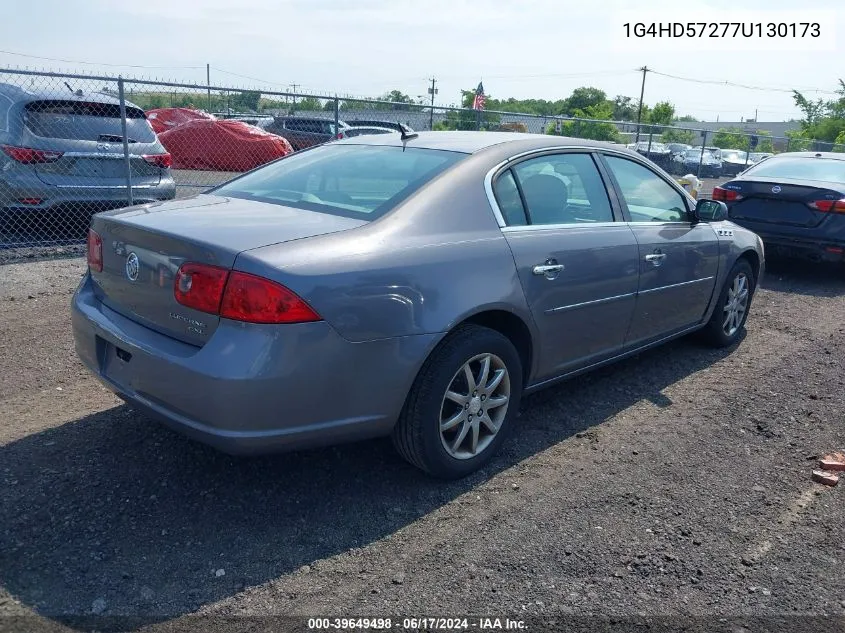 2007 Buick Lucerne Cxl VIN: 1G4HD57277U130173 Lot: 39649498