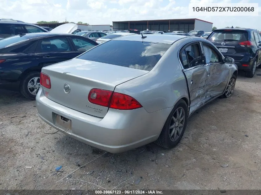 2007 Buick Lucerne Cxl VIN: 1G4HD572X7U200068 Lot: 39667123