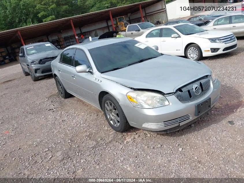 2007 Buick Lucerne Cxl VIN: 1G4HD57207U234231 Lot: 39669264