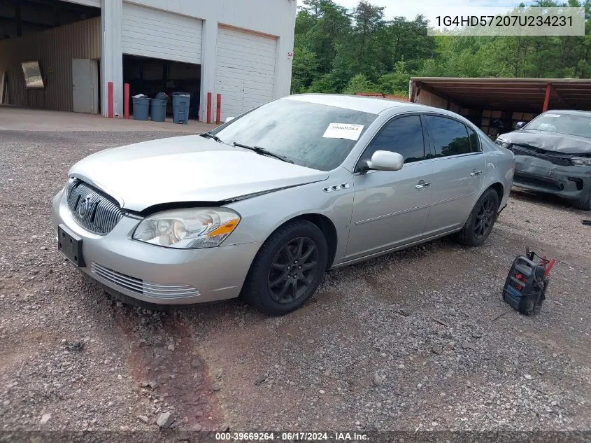 2007 Buick Lucerne Cxl VIN: 1G4HD57207U234231 Lot: 39669264