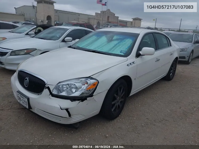 2007 Buick Lucerne Cxl VIN: 1G4HD57217U107083 Lot: 39704014