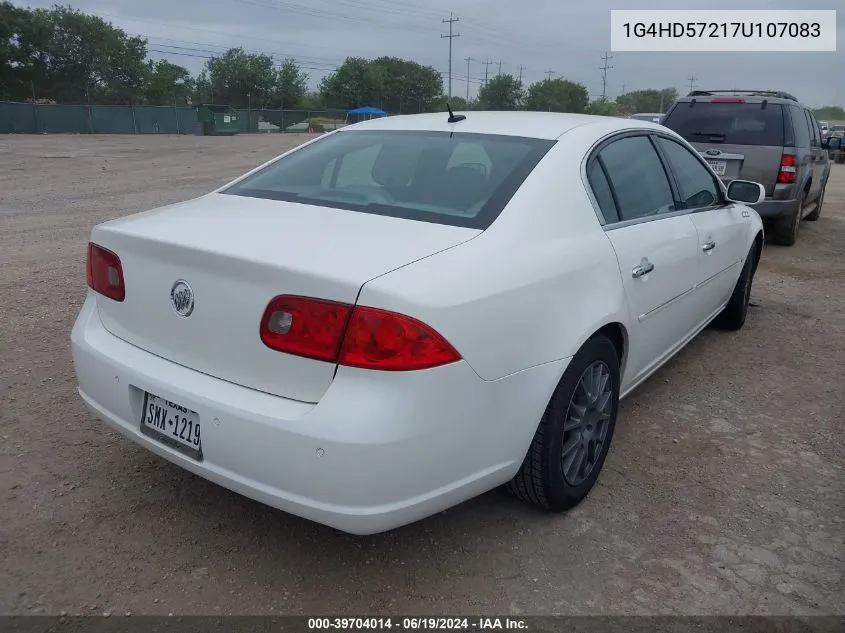 2007 Buick Lucerne Cxl VIN: 1G4HD57217U107083 Lot: 39704014