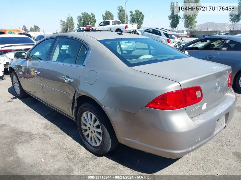 2007 Buick Lucerne Cx VIN: 1G4HP57217U176458 Lot: 39715941