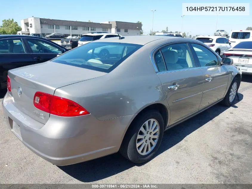 2007 Buick Lucerne Cx VIN: 1G4HP57217U176458 Lot: 39715941