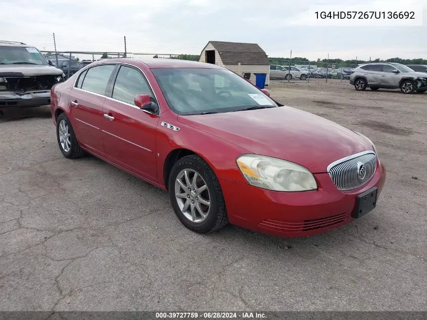 1G4HD57267U136692 2007 Buick Lucerne Cxl