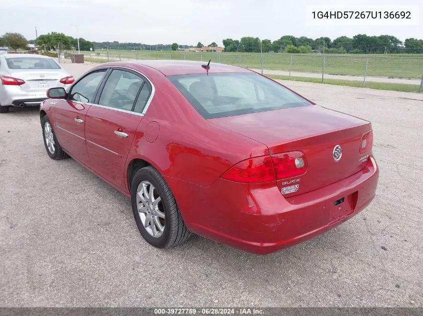 2007 Buick Lucerne Cxl VIN: 1G4HD57267U136692 Lot: 39727759