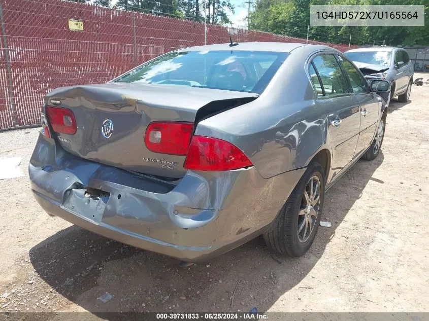 2007 Buick Lucerne Cxl VIN: 1G4HD572X7U165564 Lot: 39731833