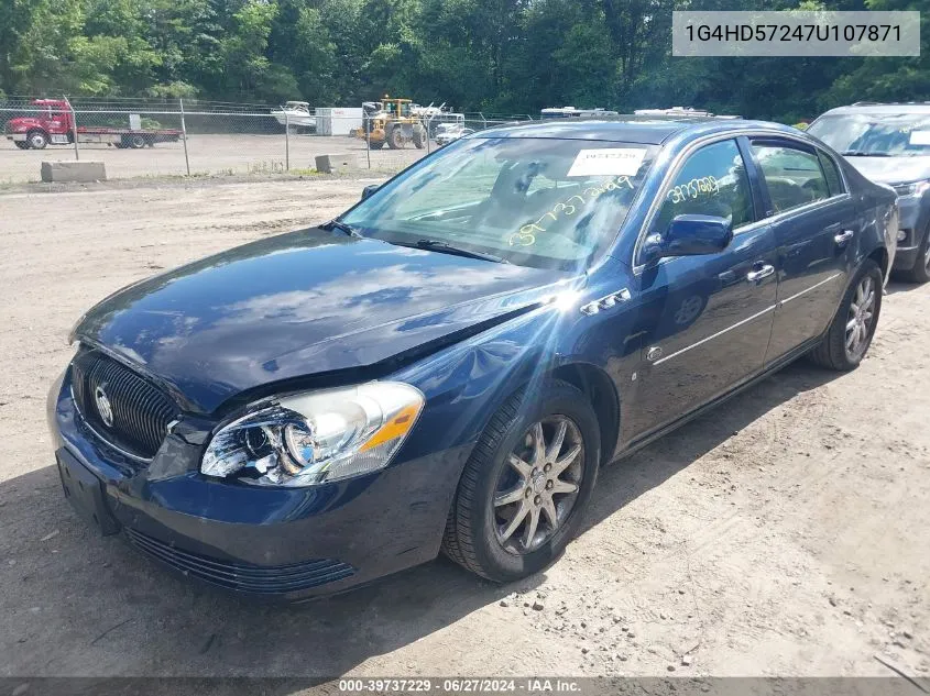 2007 Buick Lucerne Cxl VIN: 1G4HD57247U107871 Lot: 39737229