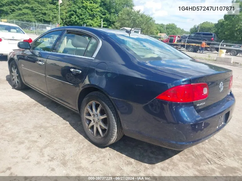 2007 Buick Lucerne Cxl VIN: 1G4HD57247U107871 Lot: 39737229