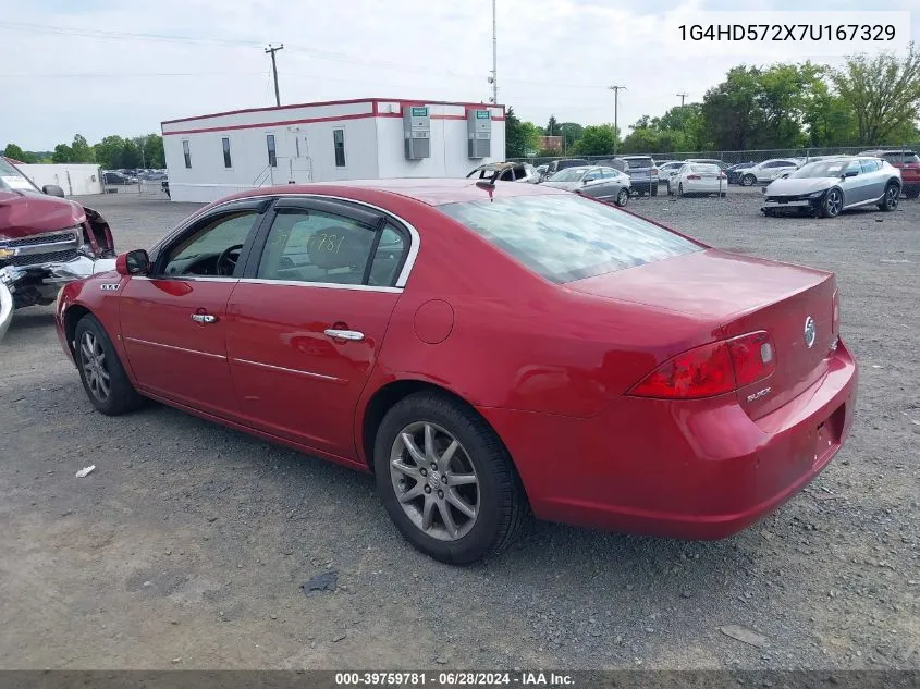 2007 Buick Lucerne Cxl VIN: 1G4HD572X7U167329 Lot: 39759781