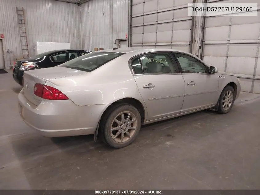 2007 Buick Lucerne Cxl VIN: 1G4HD57267U129466 Lot: 39770137