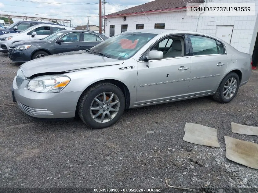 2007 Buick Lucerne Cxl VIN: 1G4HD57237U193559 Lot: 39780180