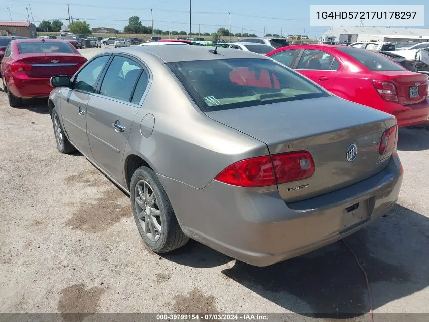 2007 Buick Lucerne Cxl VIN: 1G4HD57217U178297 Lot: 39799154