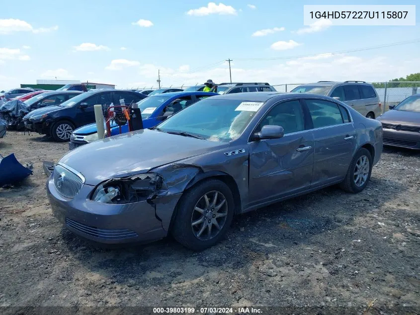 1G4HD57227U115807 2007 Buick Lucerne Cxl