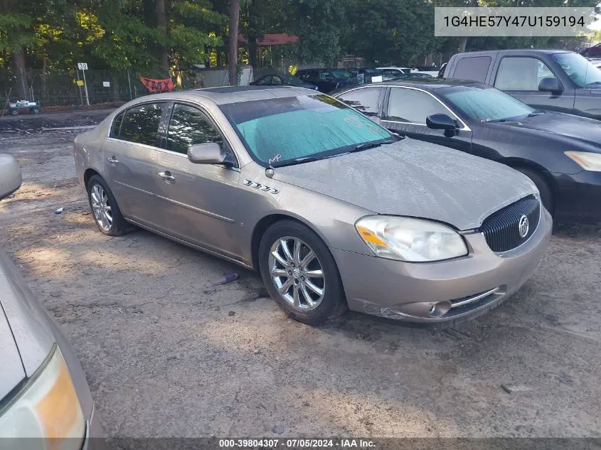 2007 Buick Lucerne Cxs VIN: 1G4HE57Y47U159194 Lot: 39804307