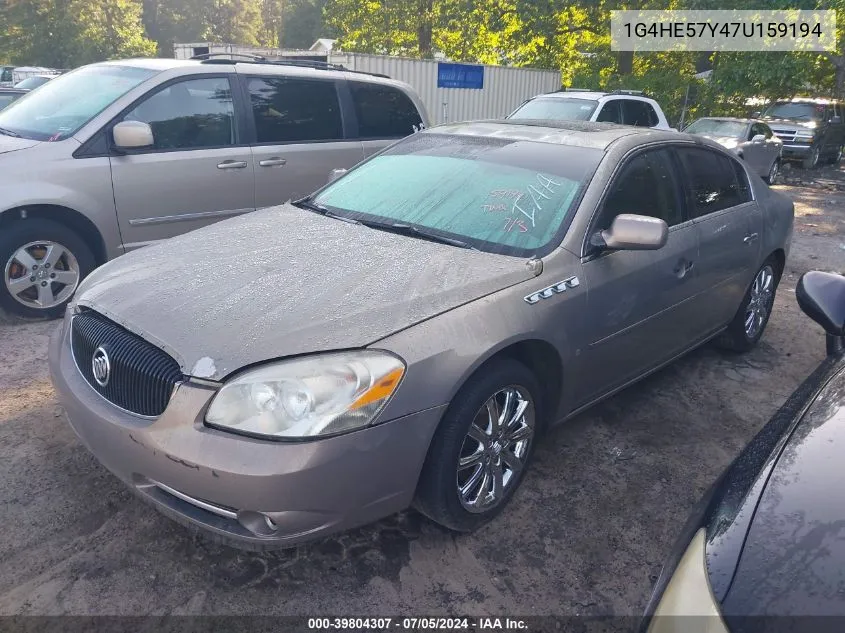 2007 Buick Lucerne Cxs VIN: 1G4HE57Y47U159194 Lot: 39804307