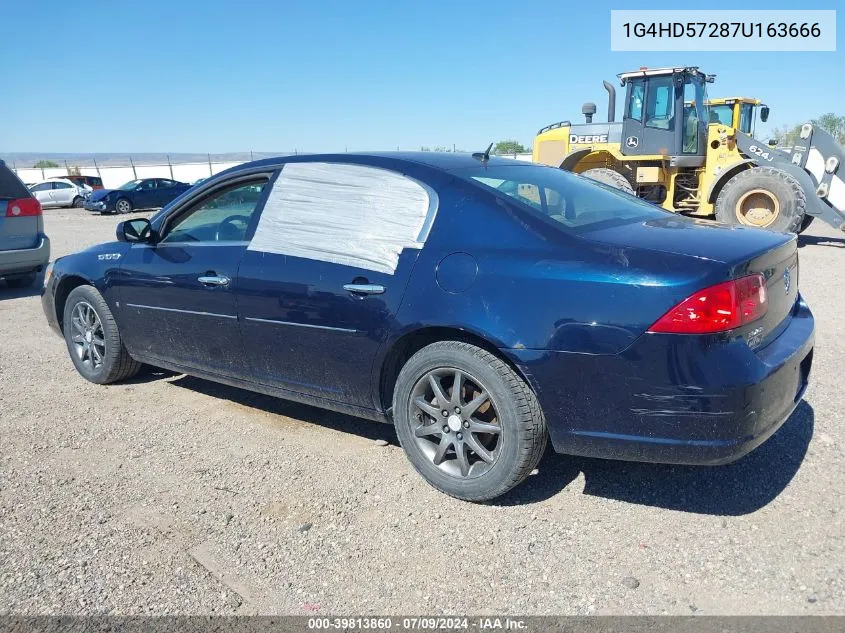 2007 Buick Lucerne Cxl VIN: 1G4HD57287U163666 Lot: 39813860