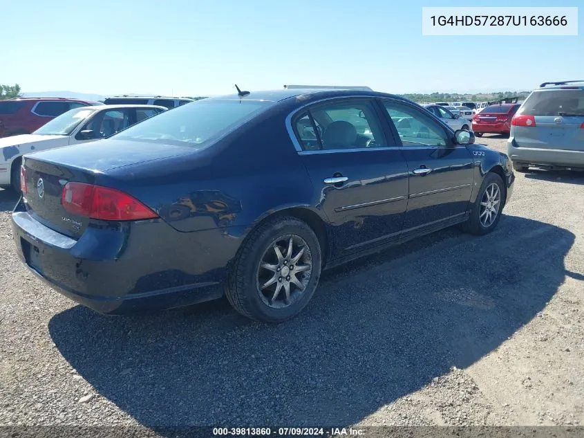 2007 Buick Lucerne Cxl VIN: 1G4HD57287U163666 Lot: 39813860