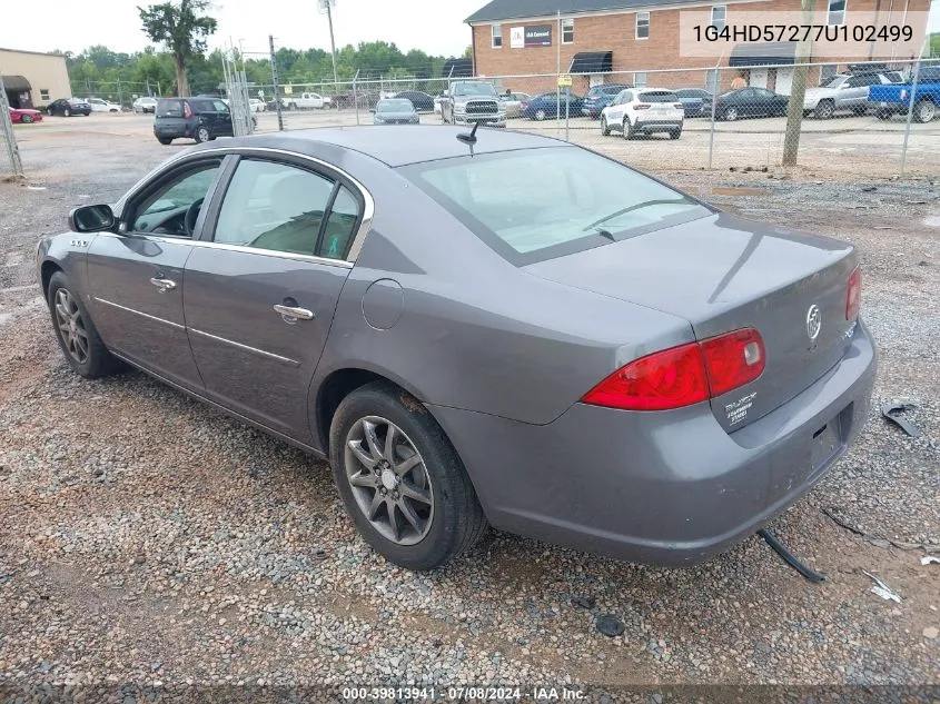 2007 Buick Lucerne Cxl VIN: 1G4HD57277U102499 Lot: 39813941