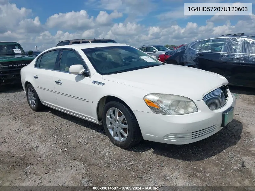 2007 Buick Lucerne Cxl VIN: 1G4HD57207U120603 Lot: 39814597