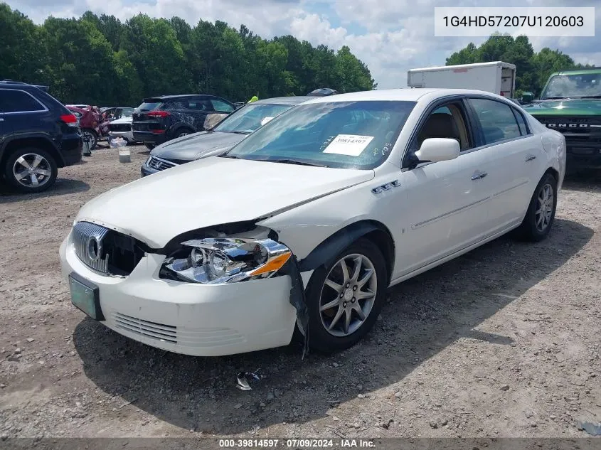 2007 Buick Lucerne Cxl VIN: 1G4HD57207U120603 Lot: 39814597