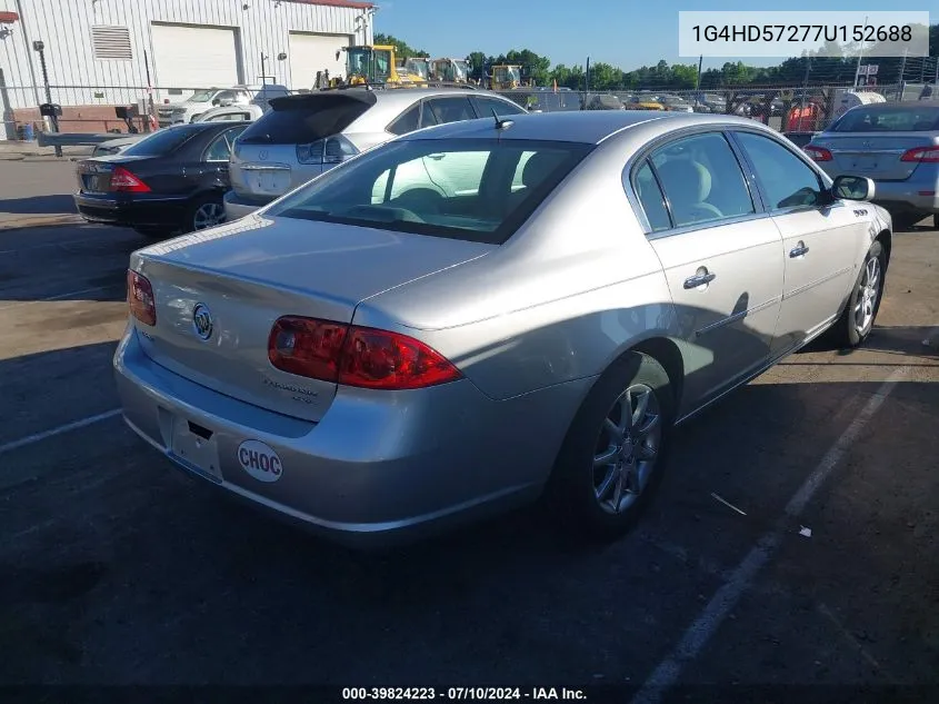 2007 Buick Lucerne Cxl VIN: 1G4HD57277U152688 Lot: 39824223