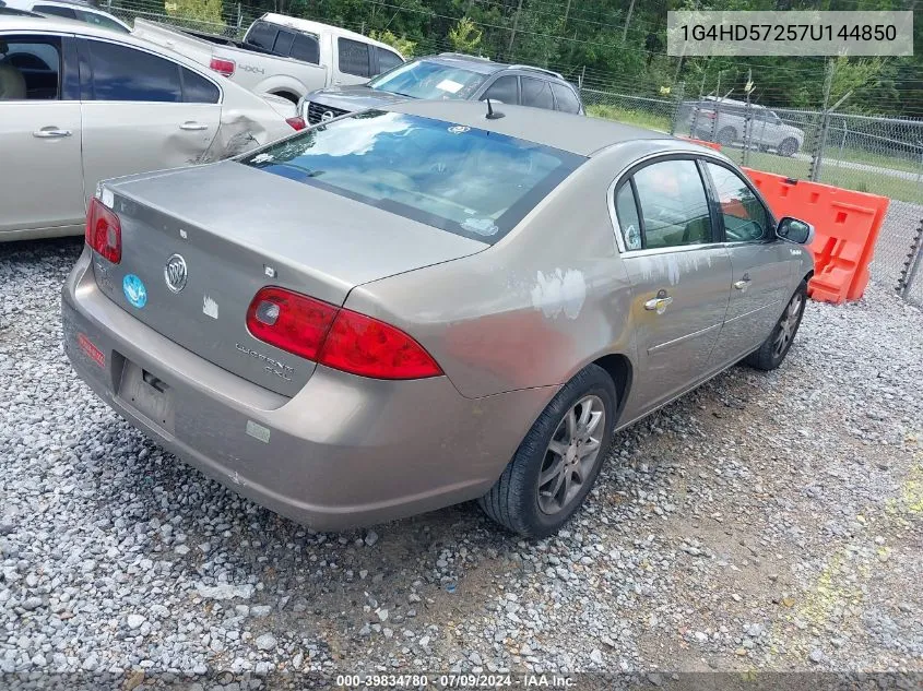 2007 Buick Lucerne Cxl VIN: 1G4HD57257U144850 Lot: 39834780