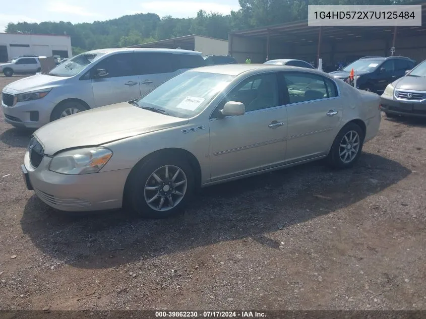 2007 Buick Lucerne Cxl VIN: 1G4HD572X7U125484 Lot: 39862230