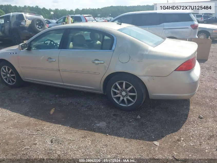 2007 Buick Lucerne Cxl VIN: 1G4HD572X7U125484 Lot: 39862230