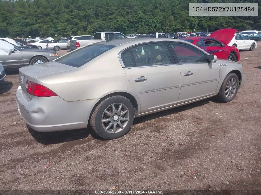 2007 Buick Lucerne Cxl VIN: 1G4HD572X7U125484 Lot: 39862230