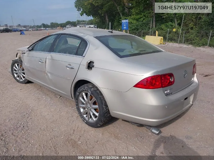 2007 Buick Lucerne Cxs VIN: 1G4HE57Y97U197049 Lot: 39892133