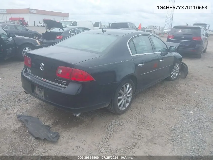 2007 Buick Lucerne Cxs VIN: 1G4HE57YX7U110663 Lot: 39898560