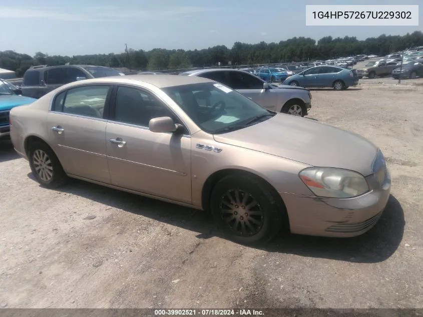 2007 Buick Lucerne Cx VIN: 1G4HP57267U229302 Lot: 39902521