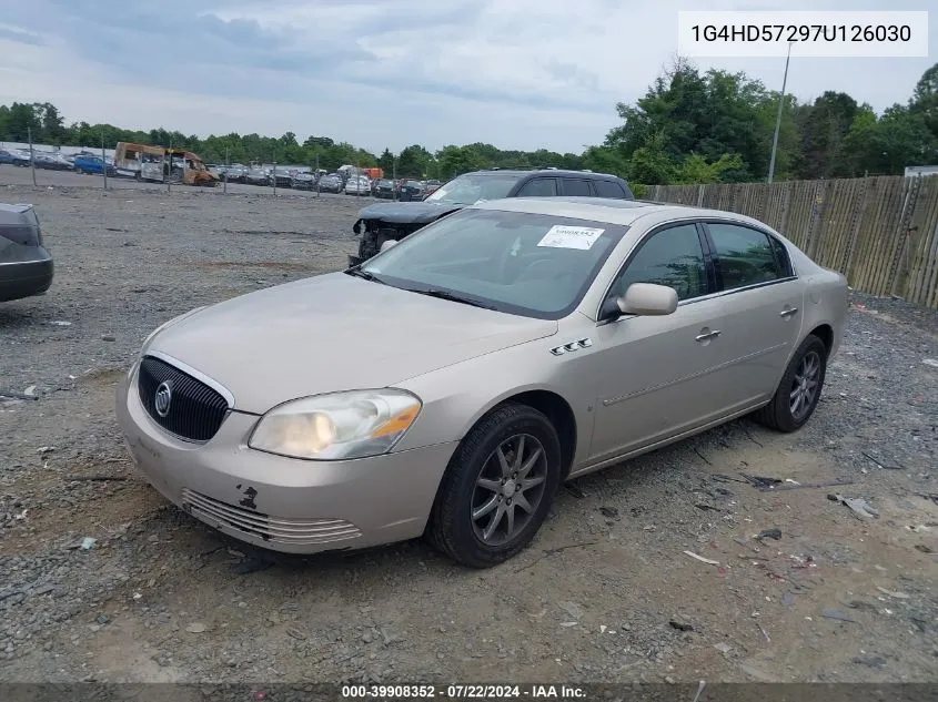 2007 Buick Lucerne Cxl VIN: 1G4HD57297U126030 Lot: 39908352