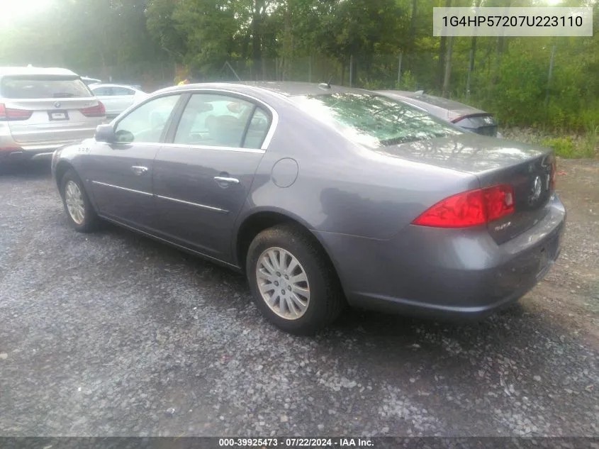 2007 Buick Lucerne Cx VIN: 1G4HP57207U223110 Lot: 39925473