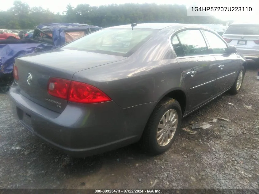 2007 Buick Lucerne Cx VIN: 1G4HP57207U223110 Lot: 39925473