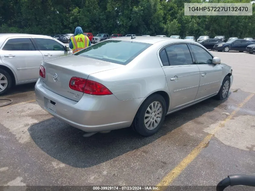 2007 Buick Lucerne Cx VIN: 1G4HP57227U132470 Lot: 39929174