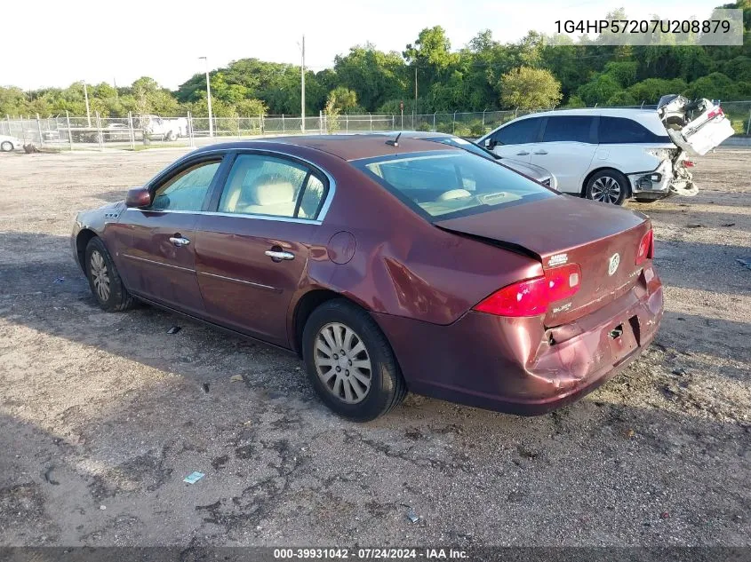 2007 Buick Lucerne Cx VIN: 1G4HP57207U208879 Lot: 39931042