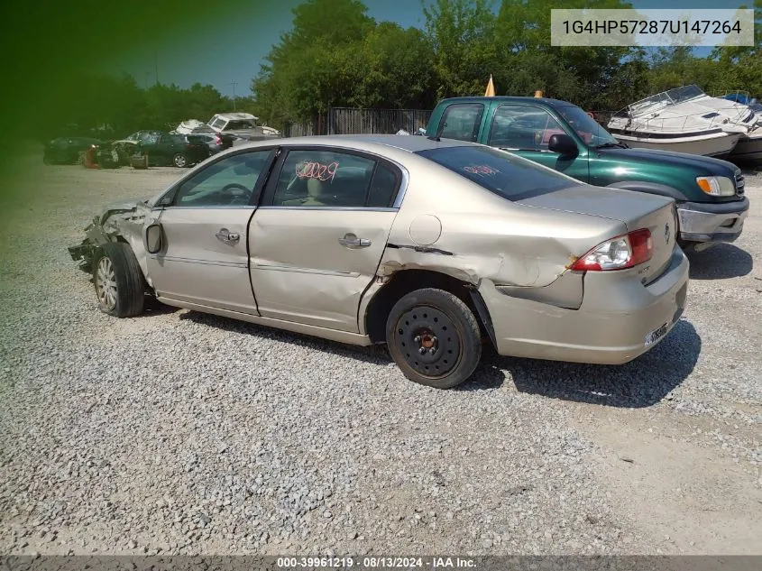 2007 Buick Lucerne Cx VIN: 1G4HP57287U147264 Lot: 39961219