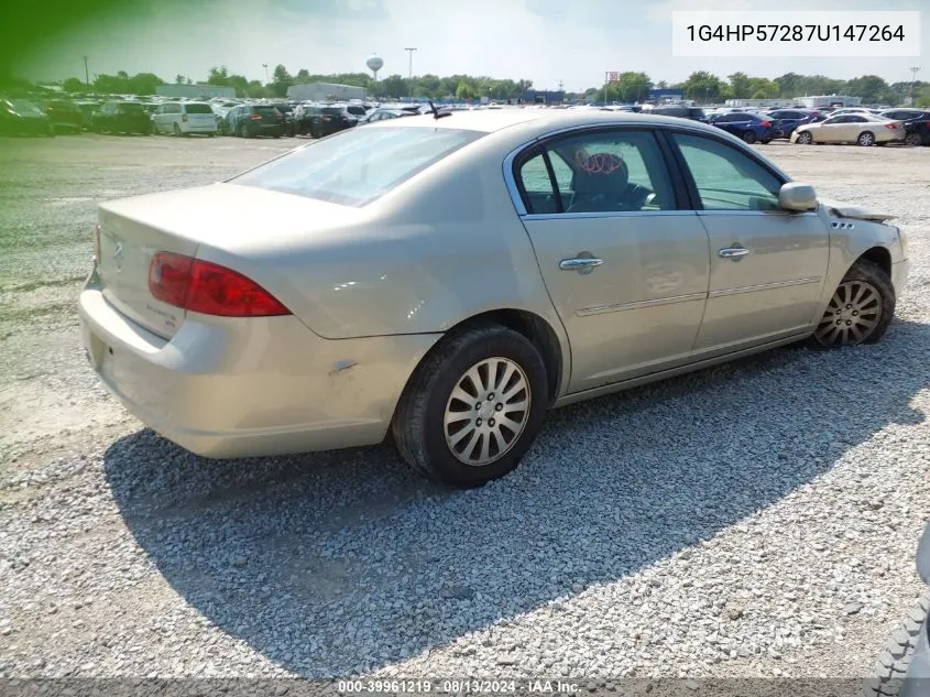 2007 Buick Lucerne Cx VIN: 1G4HP57287U147264 Lot: 39961219