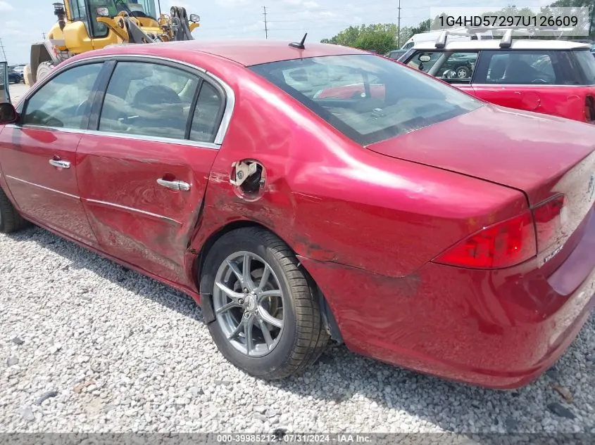 2007 Buick Lucerne Cxl VIN: 1G4HD57297U126609 Lot: 39985212