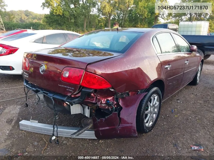 1G4HD57237U171870 2007 Buick Lucerne Cxl