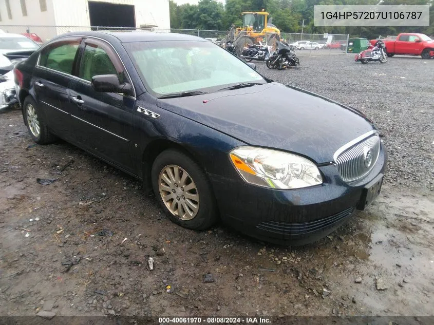 2007 Buick Lucerne Cx VIN: 1G4HP57207U106787 Lot: 40061970