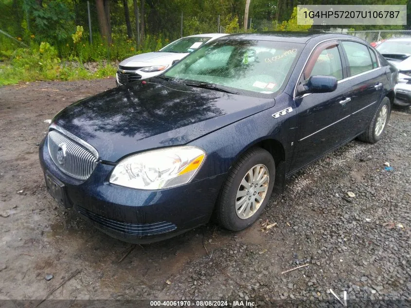 2007 Buick Lucerne Cx VIN: 1G4HP57207U106787 Lot: 40061970